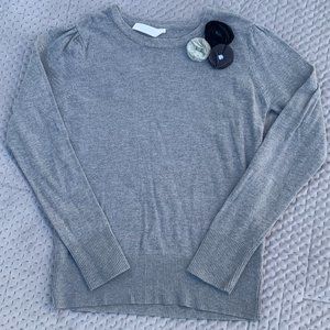 ❤Grey kids long sleeve sweater